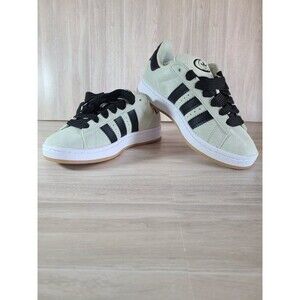 Adidas Campus 00s Linen Green US 7 – Black Leather Stripes, Gum Sole, JQ7413